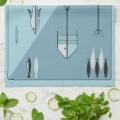 Les années 1950 FABULEUSES de serviette PÊCHENT de (Plié)