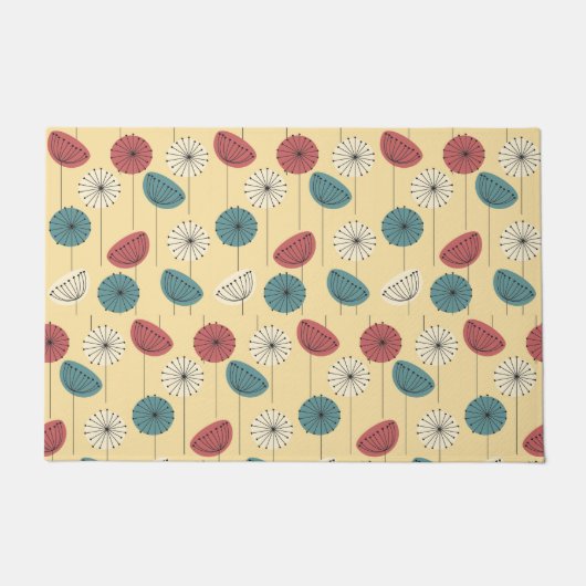 les années 1950 florales - tapis de porte (Devant)