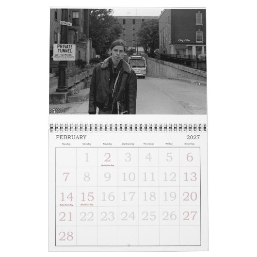 Les années 1970 en noir et blanc - calendrier 2019 (Feb 2027)