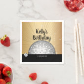 les années 70, boule disco, serviettes en papier d (En situation)