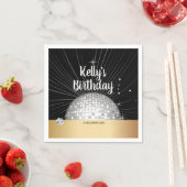 les années 70, boule disco, serviettes en papier d (En situation)