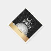 les années 70, boule disco, serviettes en papier d (Coin)