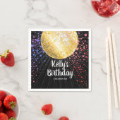 les années 70, boule disco, serviettes en papier d (En situation)