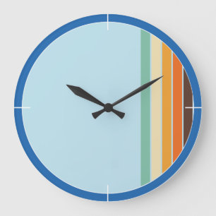 les années 70 horloge murale rétro couleur pour 
