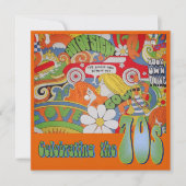 Les années 70 invitation (Devant)