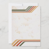 les années 70 invitation à thème d'anniversaire (Dos)