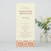 les années 70 programme de mariage orange inspiré  (Debout devant)