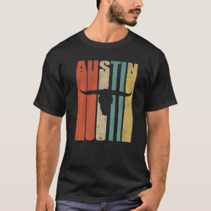 Les années 70 rétro Austin T-Shirt Vintage Longhor
