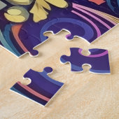 les années 70 Retro Heart Puzzle (Côté)