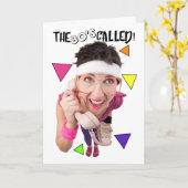 Les années 80 ont appelé la carte d'Birthday Humor (Fleur jaune)