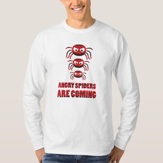 Les araignées en colère arrivent T-shirt Sweat - s (Devant)