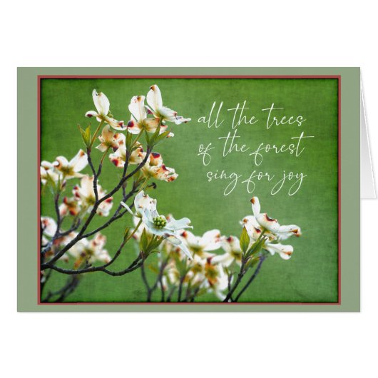 Les arbres de la forêt chantent pour la joie Dogwo (Devant Horizontal)