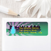 Les arbres de Noël dans les nuances de Étiquettes  (En situation)