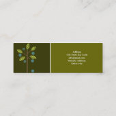 Les Arbres Et Leurs Fruits Carte de visite-Skinny (Dos)