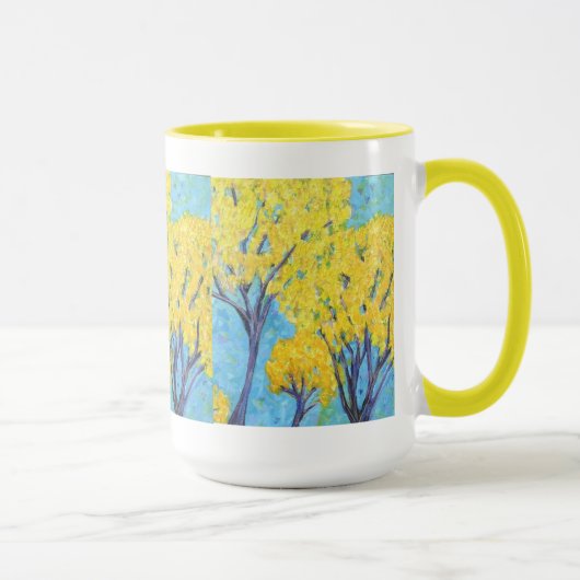 Les arbres jaunes mug (Droite)