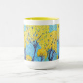 Les arbres jaunes mug (Centre)