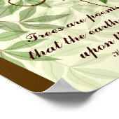 Les arbres sont des poèmes Citation Poster (Coin)