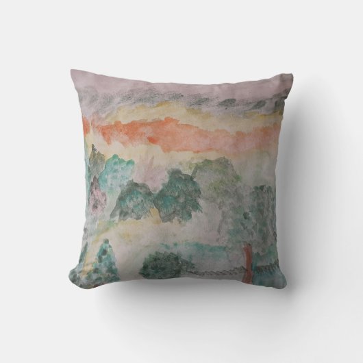 Les Arbres Sur La Baie Jetent Coussin (Recto)