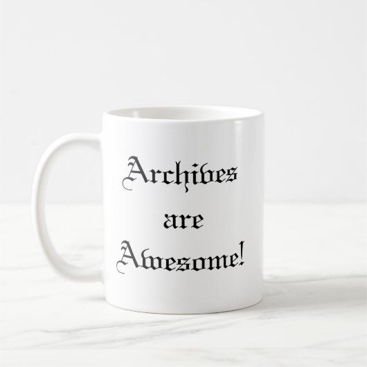 Les archives sont impressionnantes ! Tasse (Gauche)
