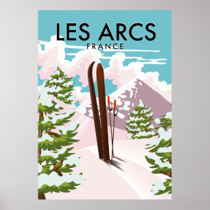 Les Arcs France reisski Poster