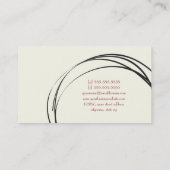 Les AristoChats Noirs de Paris Visitekaartje (Achterkant)