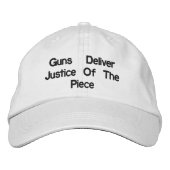 Les armes à feu donnent justice Casquette ajustabl (Devant)