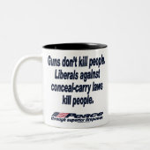 Les armes à feu ne tuent pas la tasse de personnes (Gauche)