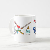 Les arts colorés et ouvre la tasse (Devant gauche)