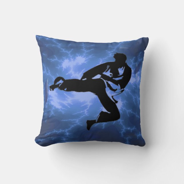 Les arts martiaux équipent le coussin bleu de (Recto)