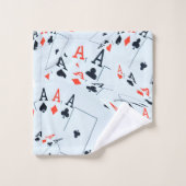 Les As Dans Un Motif En Couches, (Gant de toilette)