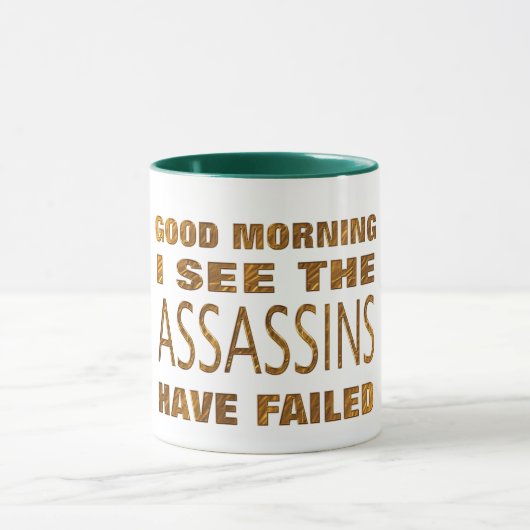 Les Assassins Amusants Ont Échoué Mug Mème Cadeau  (Centre)