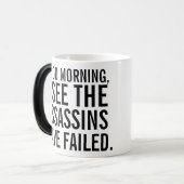 "Les assassins ont échoué" tasse à café (Devant gauche)