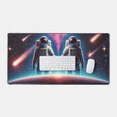 Les astronautes en Mat de bureau amoureux (Clavier et souris)