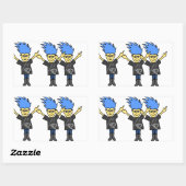 Les autocollants amusants ne paniquent pas (Feuille)