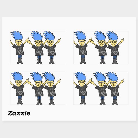 Les autocollants amusants ne paniquent pas (Feuille)