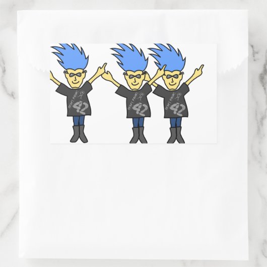 Les autocollants amusants ne paniquent pas (Sac)