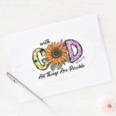 Les autocollants chrétiens, avec Dieu, toutes chos (Enveloppe)