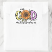 Les autocollants chrétiens, avec Dieu, toutes chos (Sac)