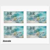 Les autocollants de citation de Gandhi être le cha (Feuille)