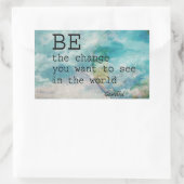 Les autocollants de citation de Gandhi être le cha (Sac)