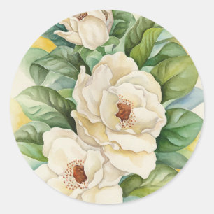 Les autocollants de la magnolia fleurit l'art