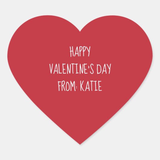 Les autocollants de la Saint Valentin pour les val (Devant)