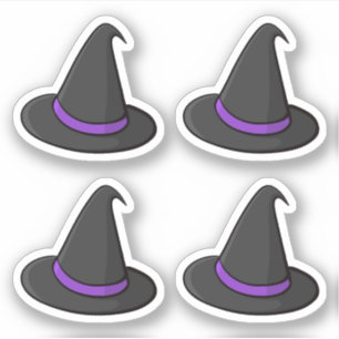Les autocollants des casquettes de sorcière d'Hal