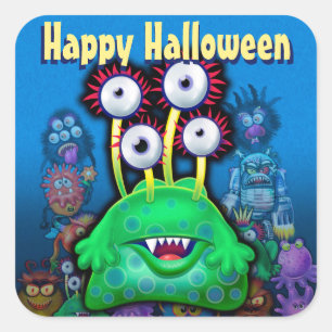 Les autocollants Halloween Trick-or-Treat. PARTI M