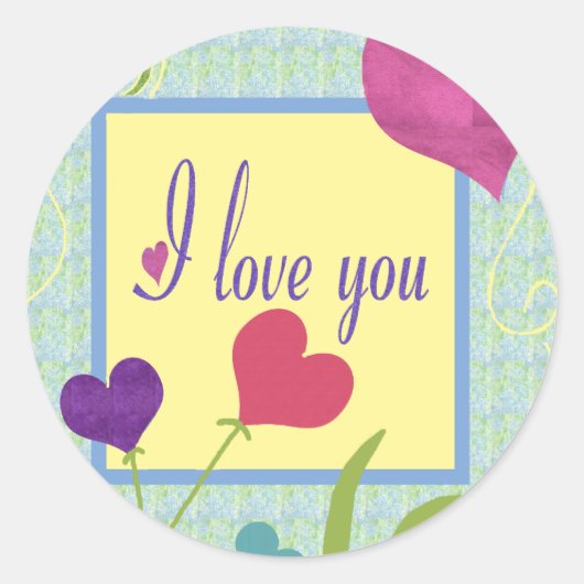 Les autocollants I Love You (Devant)