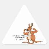 Les autocollants Kangaroo sont un symbole de force (Devant)