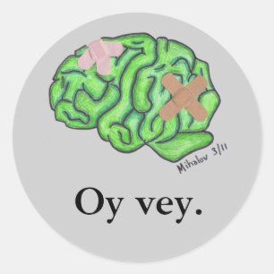 Les autocollants "Oy vey."