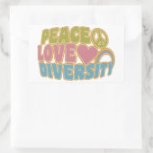 LES autocollants PEACE LOVE DIVERSITY (Sac)