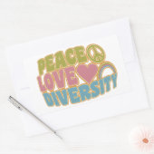 LES autocollants PEACE LOVE DIVERSITY (Enveloppe)