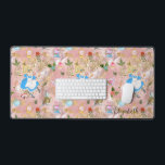 Les aventures de Cute Alice au pays des merveilles<br><div class="desc">Whimsical et magique Alice's Adventures in Wonderland mêle design de motif média avec des éléments de fausse parties scintillant avec Alice volant,  White Rabbit,  des articles de fête du thé,  et plus,  avec un nom personnalisable dans le script de fantaisie pour un cadeau personnalisé.</div>